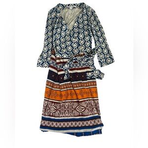 Diane von Furstenberg 100% Silk Wrap Dress – Size 4